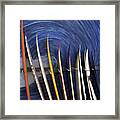 In The Curl Framed Print