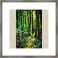 In The Forest With Words Framed Print