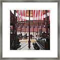 In The Roundhouse At The B And O Railroad Museum In Baltimore Framed Print