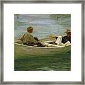 In The Rowing Boat Framed Print