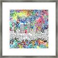 Indianapolis Skyline Watercolor 8 Framed Print