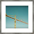 Industrial Yellow Framed Print