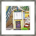 Information And Maps Booth Framed Print