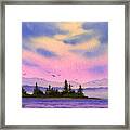 Inland Sea Sunset Framed Print