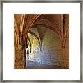 Inside A Monastery Dordogne France Framed Print