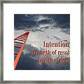 Intention Framed Print