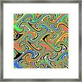 Interesting Curves Abstract Framed Print