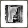 Interior - Frontier Fort - Fort Atkinson - Nebraska Framed Print