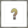 Interrobang Variation Framed Print