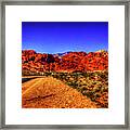 Into The Calico Basin Early Morning Framed Print