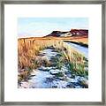 Into The Kansas Badlands Framed Print