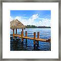 Dock In The Intracoastal  10 Framed Print