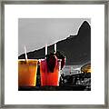 Ipanema With Cocktails Framed Print