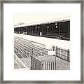Ipswich Town - Portman Road - East Stand 01 - Bw - August 1969 Framed Print