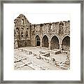 Ireland Jerpoint Abbey Irish Church Medieval Ruins County Kilkenny Sepia Framed Print
