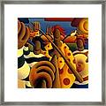 Irish Traditional  Music  Session In Softscape Framed Print