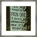 Iron Ore Seam Poster Framed Print