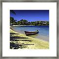 Island Of Roatan Beach Framed Print