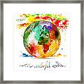 It Is A Colorful World Framed Print