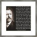 It Is Not The Critic Framed Print