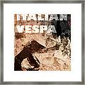 Italian Vespa Framed Print