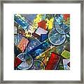 Its Complicated Abstract Geometric Painting Framed Print