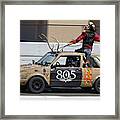 Jackalope Wrangler -- Volkswagen Rabbit At The 24 Hours Of Lemons Race, Sonoma California Framed Print