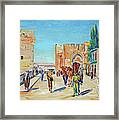 Jaffa Gate Painting 1926 Framed Print