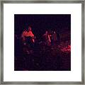Jamming By The Fire Framed Print