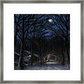 January Moon Framed Print