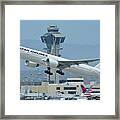 Japan Airlines Boeing 777-346er Ja737j Los Angeles International Airport May 3 2016 Framed Print