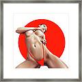 Pin-up Red Framed Print