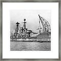 Japanese Battleship Haruna Framed Print
