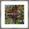 Japanese Garden At Maymont Framed Print