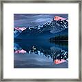 Jasper Pink Peaks Framed Print