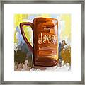 Java Coffee Cup Framed Print