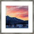 Jay Peak Winter Twilight Framed Print