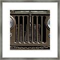 Jeep Grill Framed Print