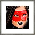 Jeer Of The Crimson Masked Avenger Framed Print