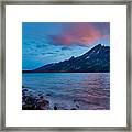 Jenny Lake At Sunset Framed Print
