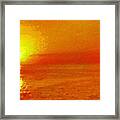 Jersey Orange Sunrise Framed Print