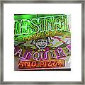 Jester Mardi Gras Sign Framed Print