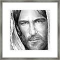 Jesus Face Framed Print