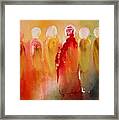 Jesus With His Apostles Framed Print