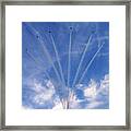 Jet Planes Formation In Sky Framed Print