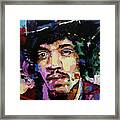 Jimi Hendrix Portrait Ii Framed Print