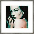Joan Crawford - Pop Art Framed Print