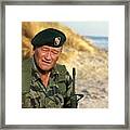 John Wayne As Colonel Mike Kirby The Green Berets 1968 Framed Print