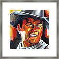 John Wayne Painting Portrait - Hondo Framed Print