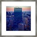 Sunset In Boston Framed Print